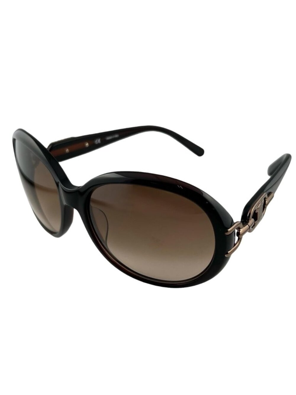 Celine Triomphe Acetate Brown Sunglasses Gold Eyewear - Picture 1 of 12